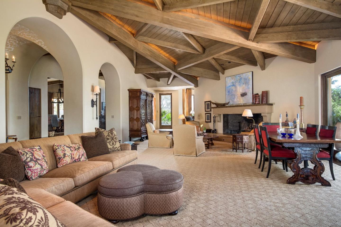 8 Carmel Way Carmel, CA 93923 - Photo 3 of 15 a living room with furniture and a fireplace