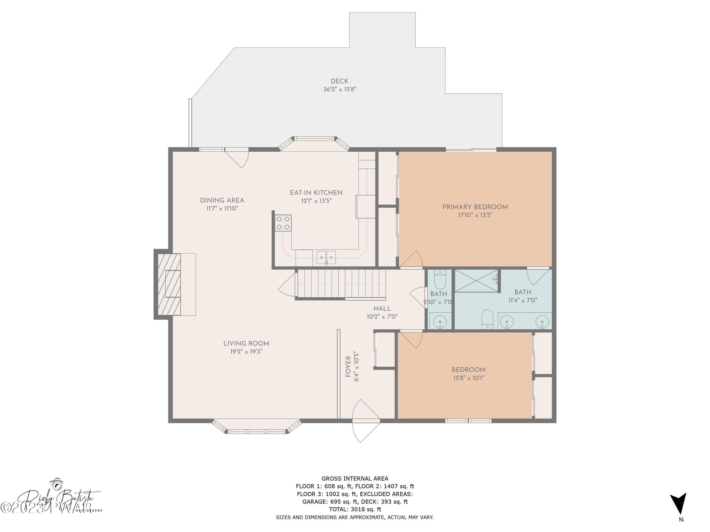 133 Meadowbrook Road Tafton, PA 18464 - Photo 50 of 68 2nd_floor_dimensions_133_meadowbrook_rd_