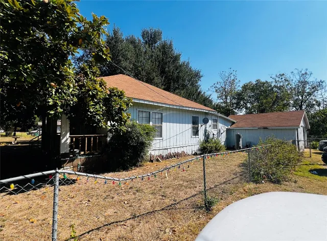 a backyard of a house
