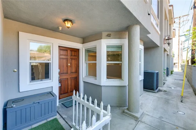 a view of front door of house
