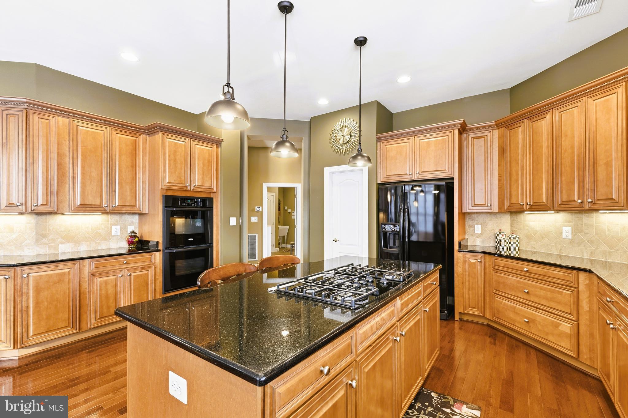 19606 Bellingham Lane Leesburg, VA 20175 - Photo 19 of 73 a kitchen with stainless steel appliances granite countertop a sink a stove and a refrigerator