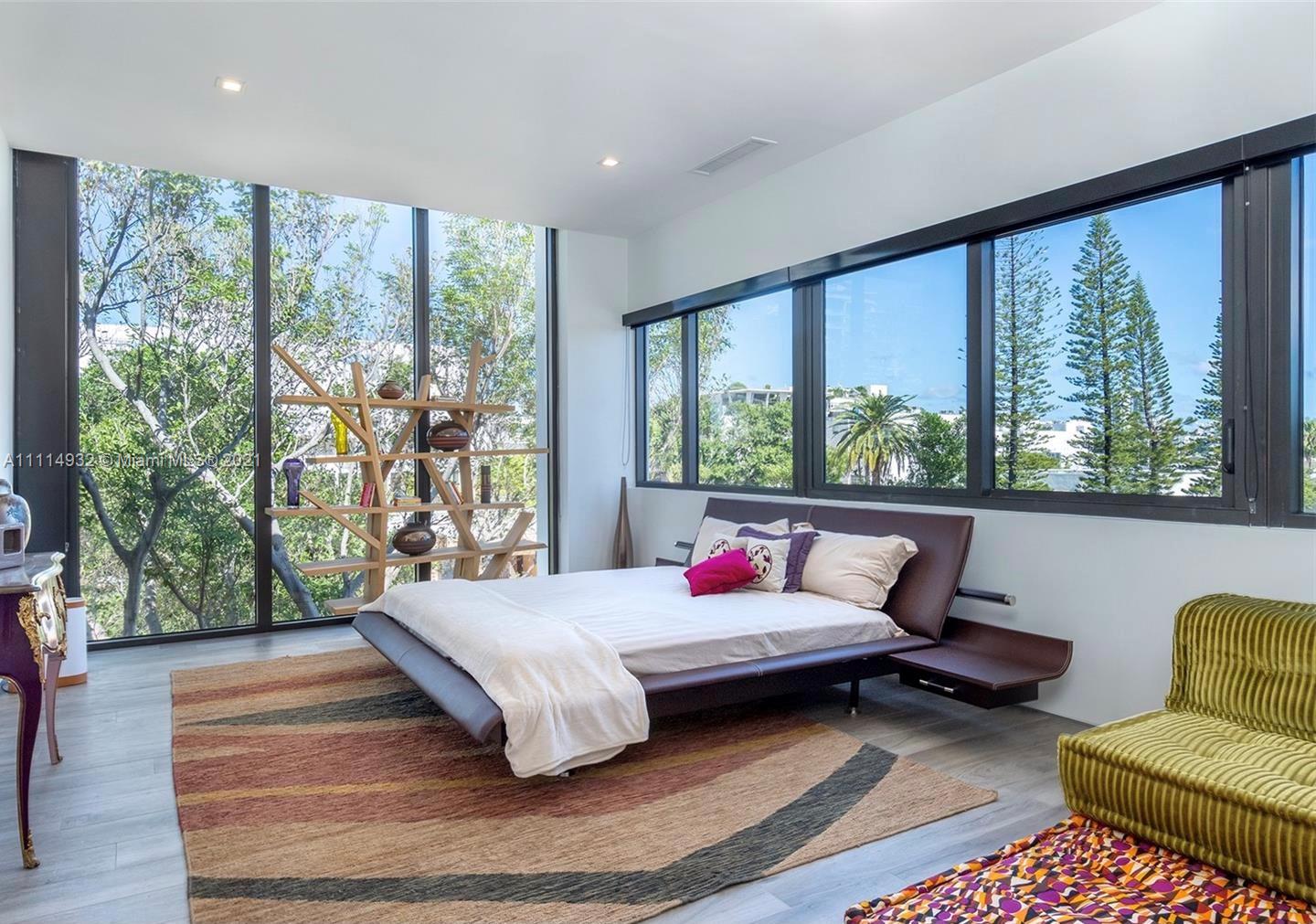 1525 Bay Road Miami Beach, FL 33139 - Photo 9 of 13 a living room with couch and a large window