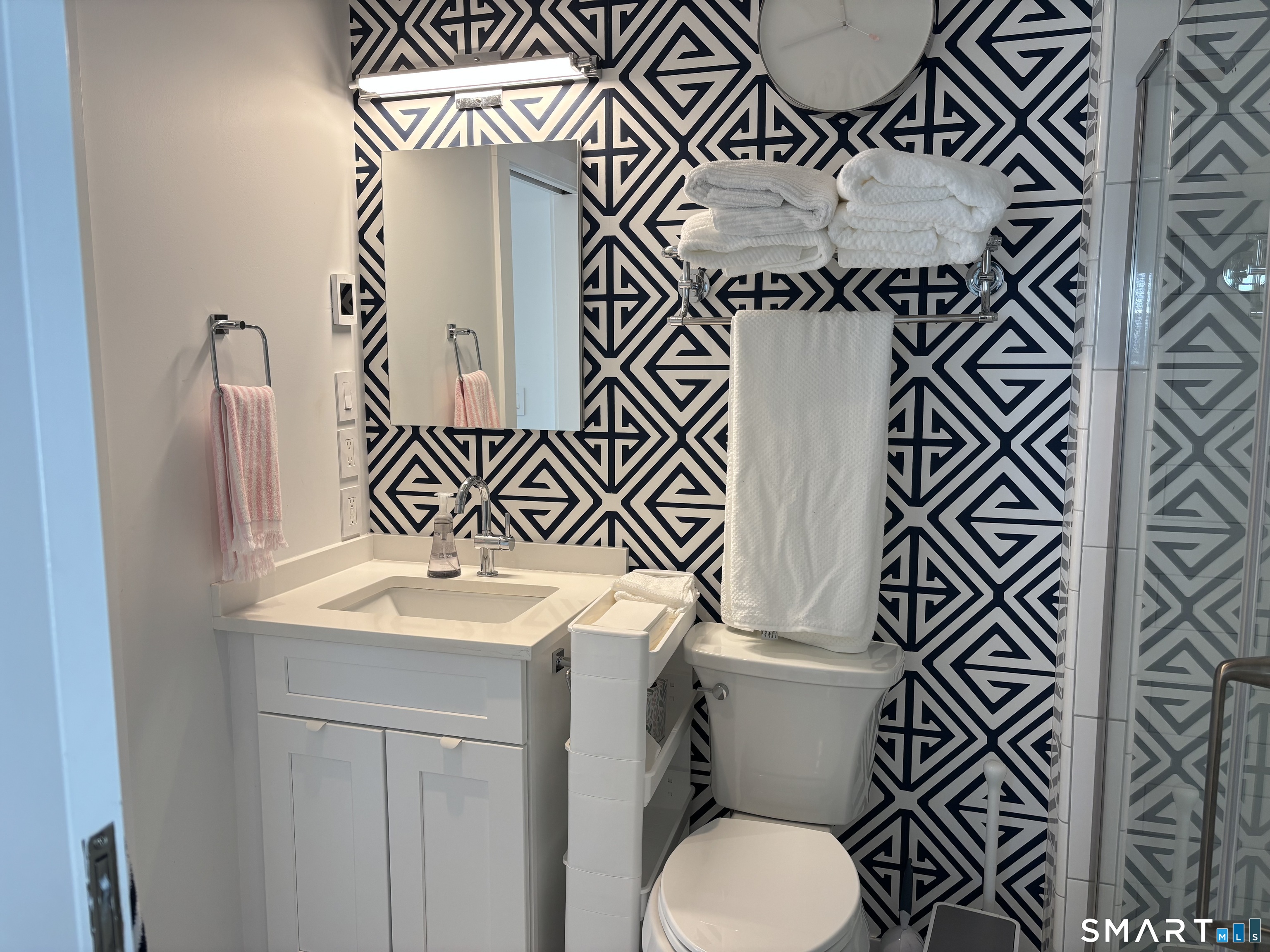 4 A Stoneboat Road Westport, CT 06880 - Photo 18 of 24 a bathroom with a sink and a toilet
