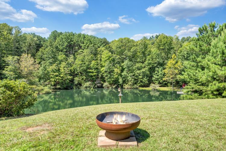 4344 Smith Mountain Road Penhook, VA 24137 - Photo 88 of 100 Fire pit at Gazebo overlooking pond