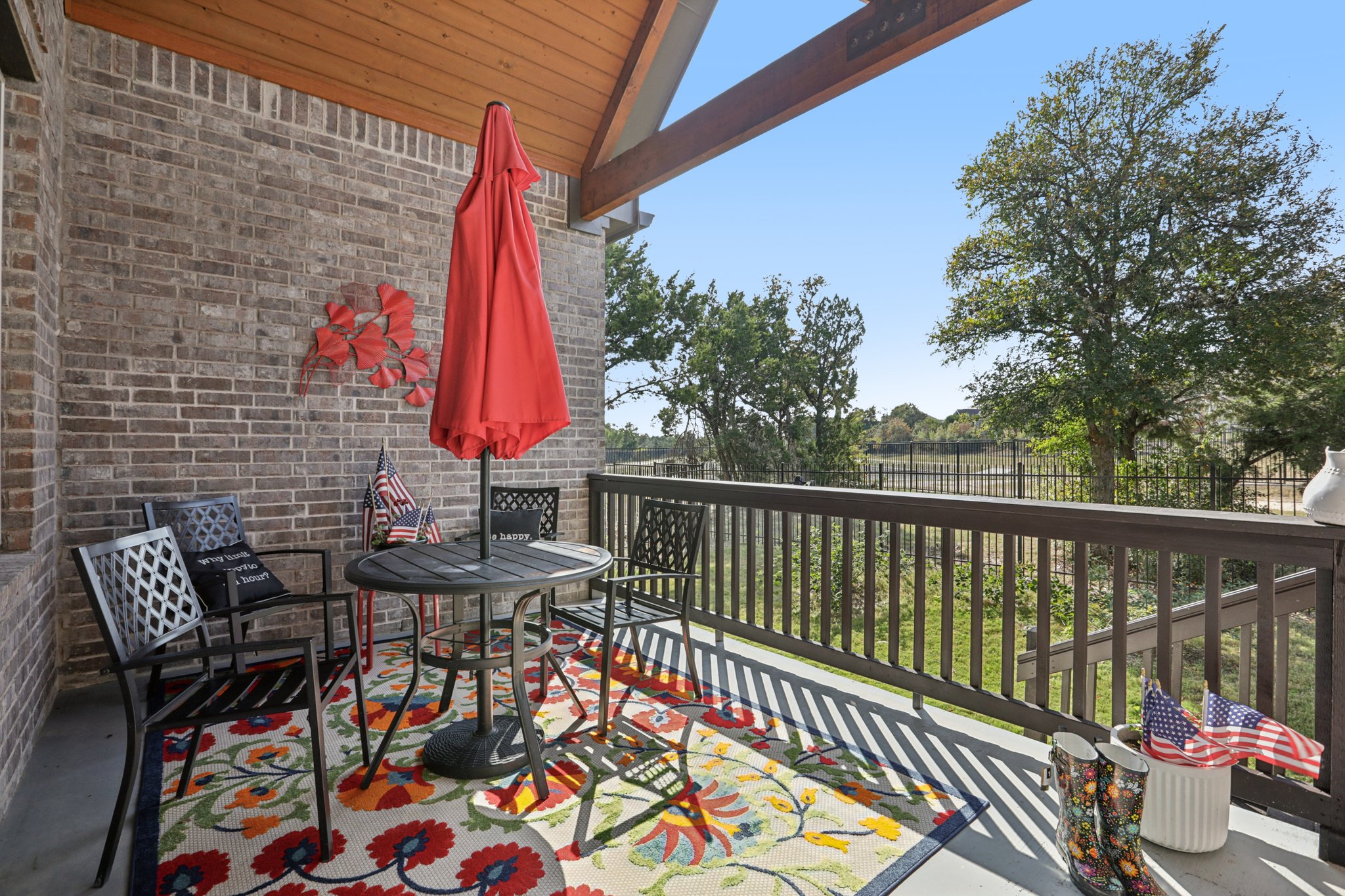210 Barton Run Drive Georgetown, TX 78628 - Photo 37 of 40 a view of a balcony with furniture