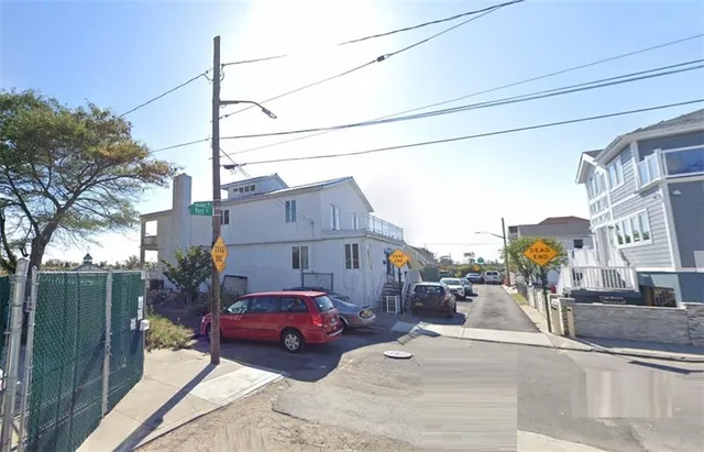 a car parked on the side of a street