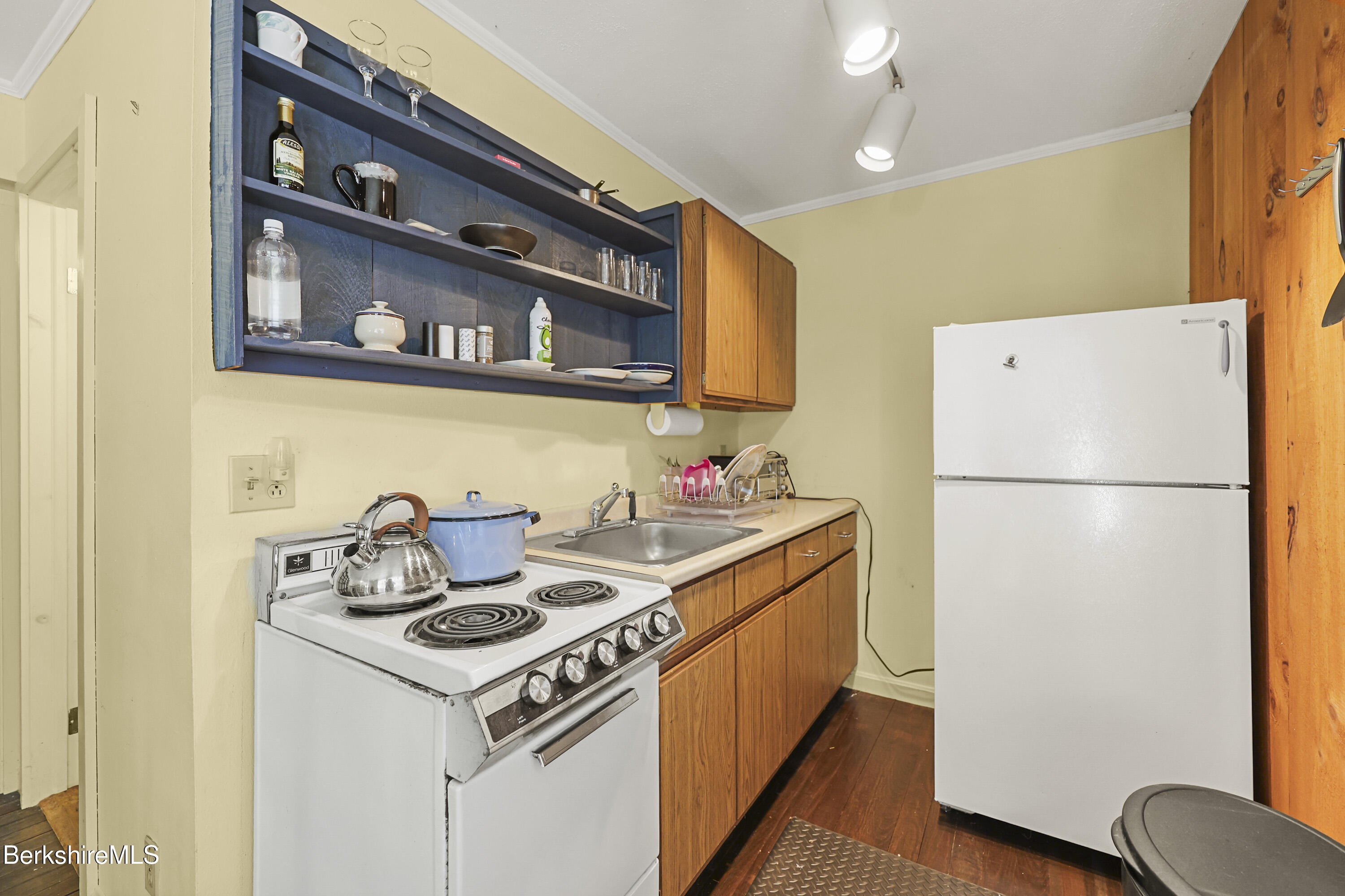 88 East Windsor Road Peru, MA 01235 - Photo 13 of 47 a kitchen with stainless steel appliances granite countertop a refrigerator a stove a sink and a refrigerator
