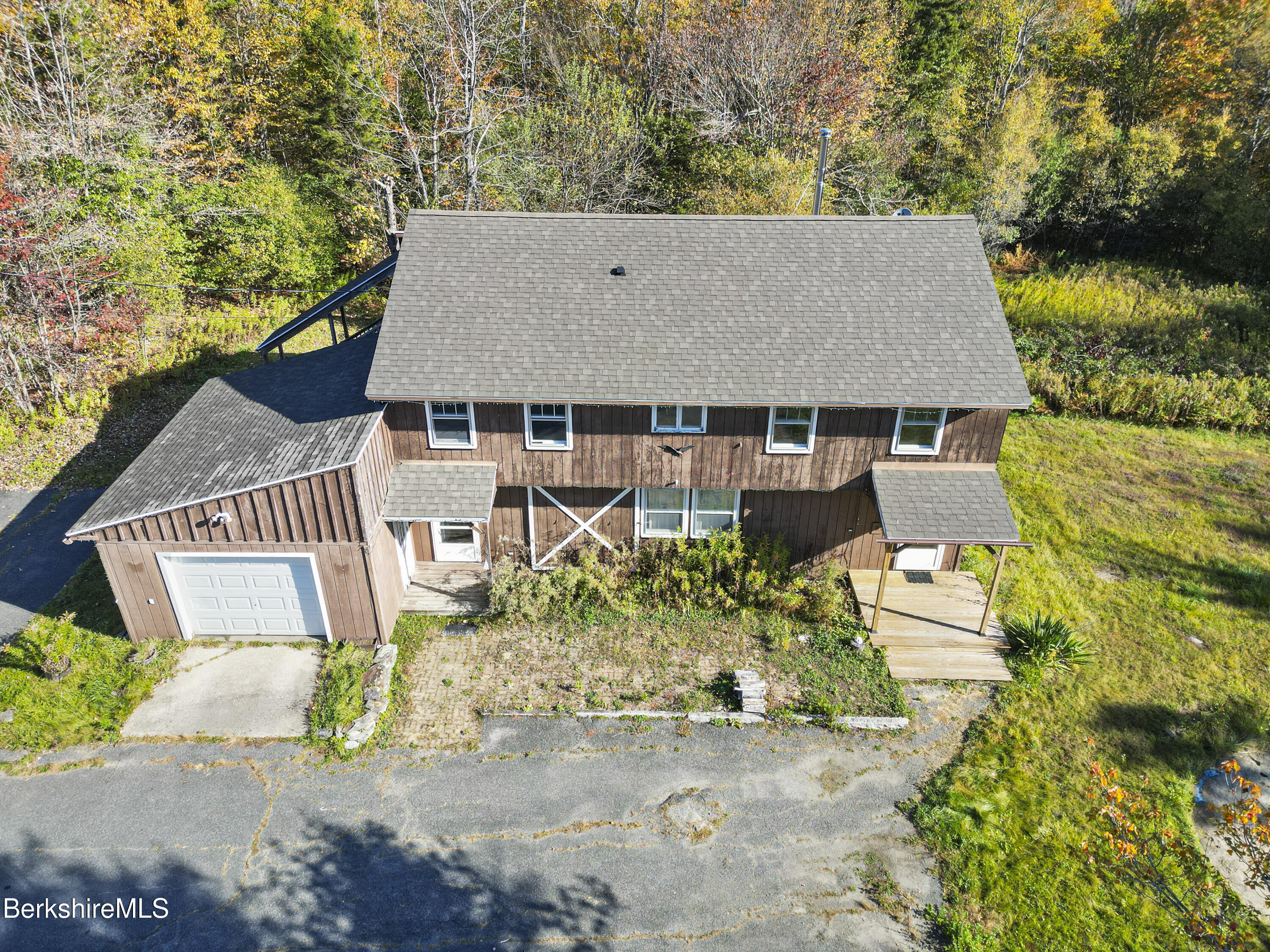 88 East Windsor Road Peru, MA 01235 - Photo 44 of 47 an aerial view of a house with a yard