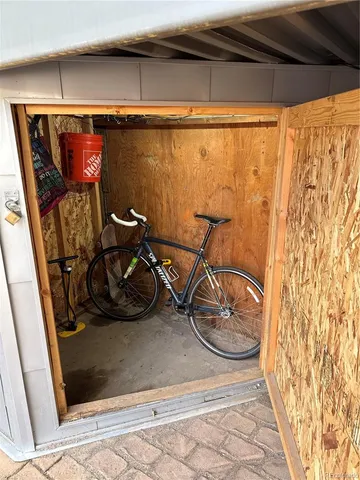 a view of storage and utility room