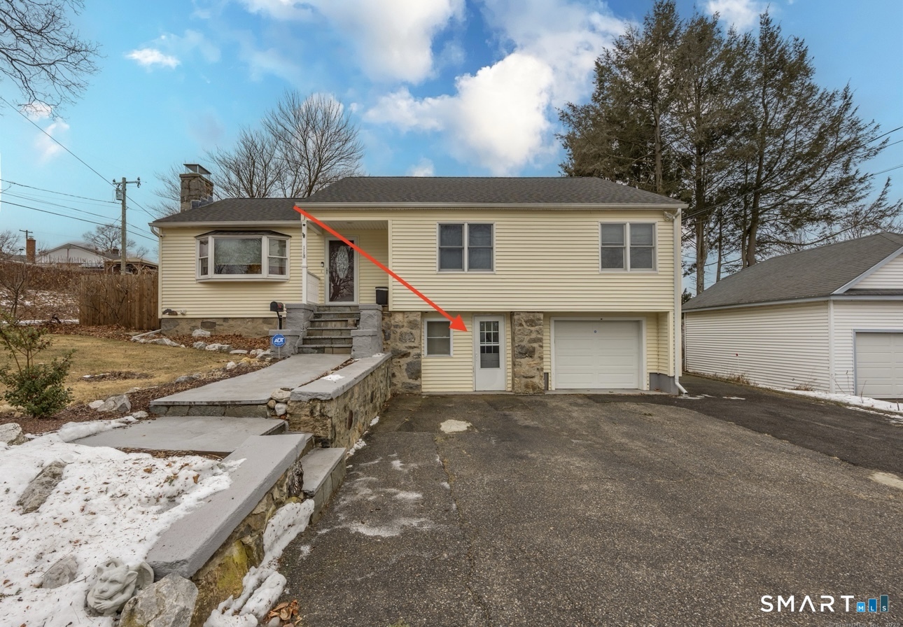a view of a house with a patio