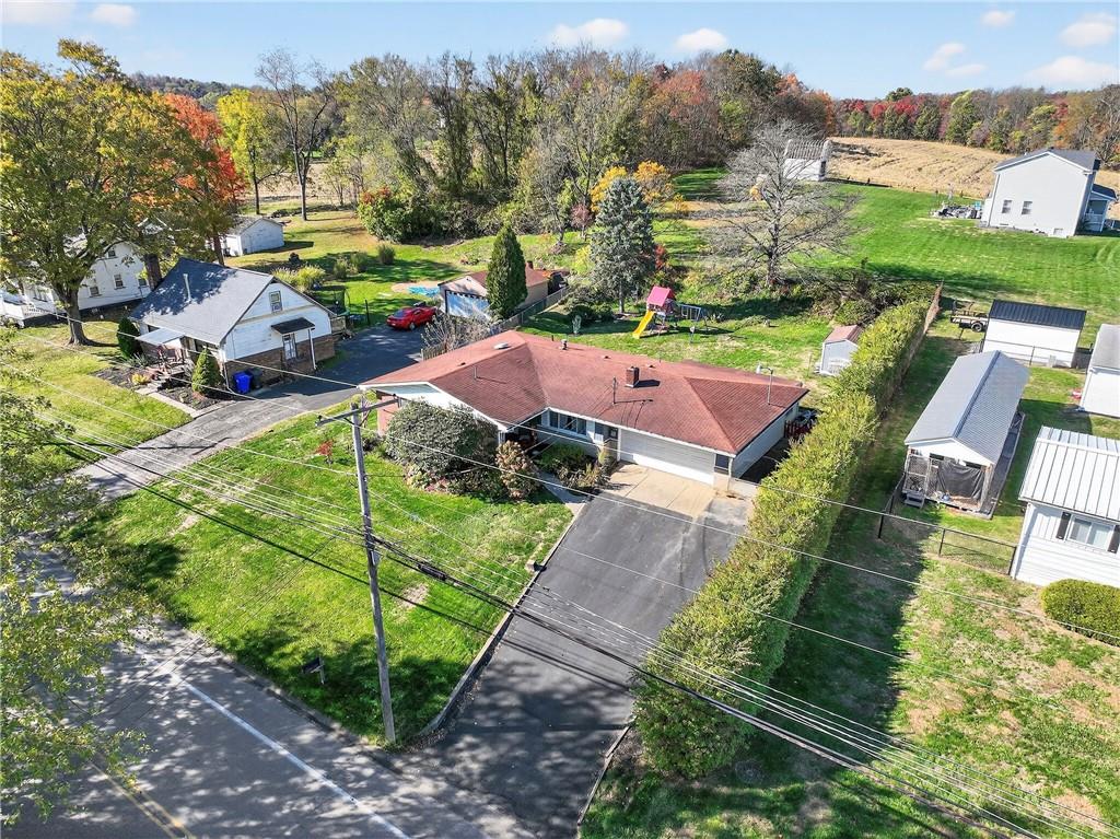 717 Mercer Road Beaver Falls, PA 15010 - Photo 18 of 22 an aerial view of a house with a garden