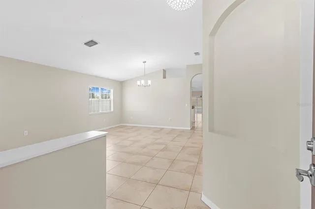 a view of an empty room