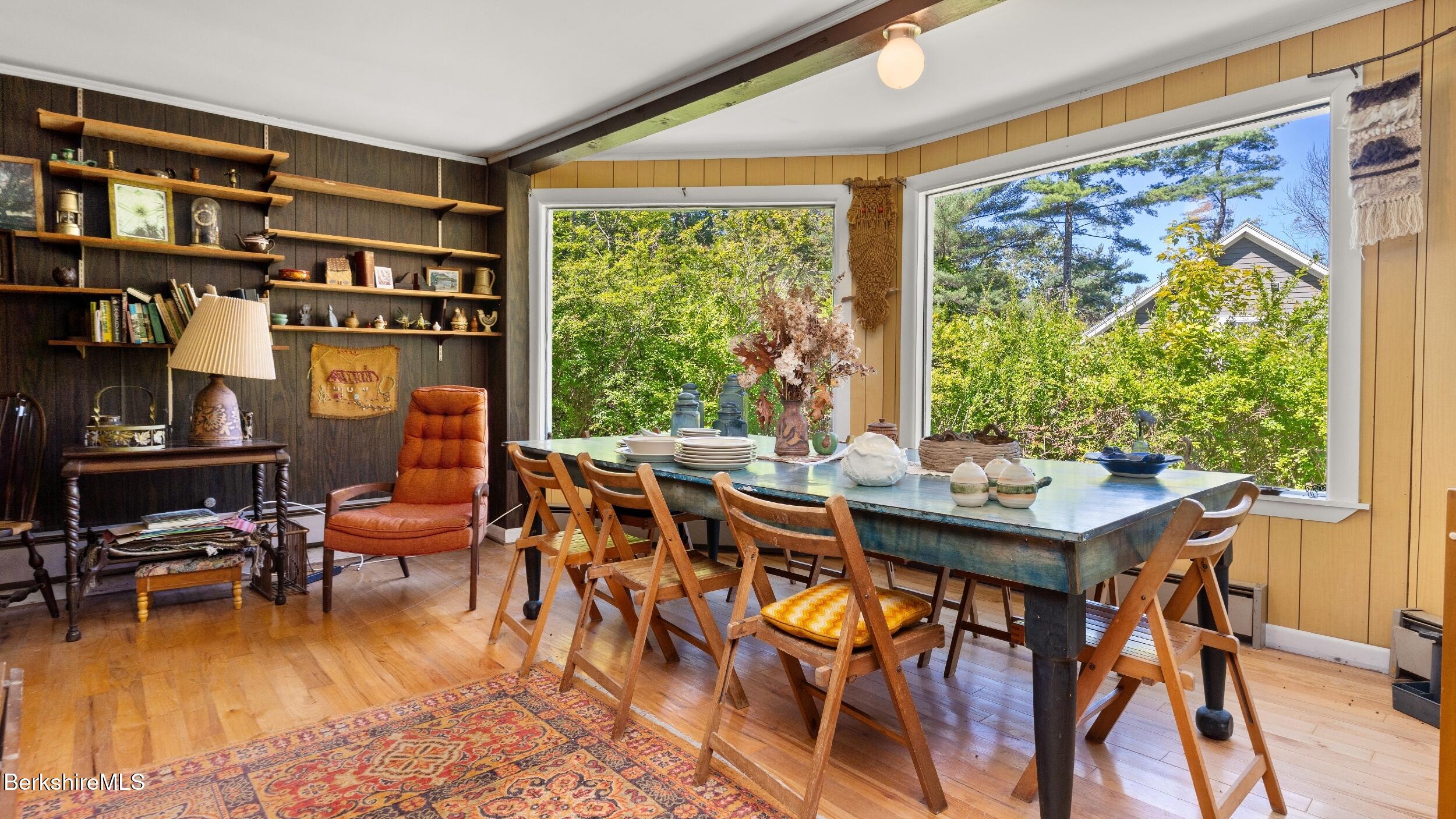 7 Mahkeenac Heights Road Stockbridge, MA 01262 - Photo 9 of 17 a view of a livingroom with furniture and a large window