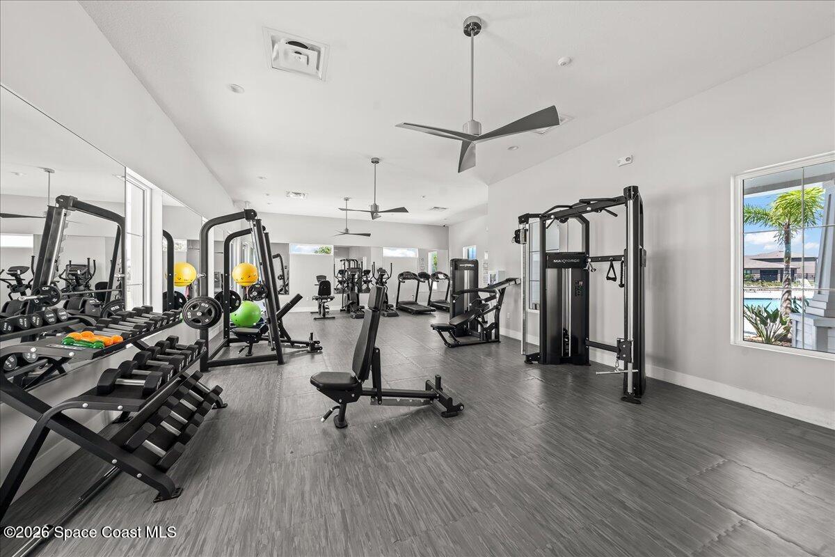 7499 Tourmaline Drive Grant, FL 32949 - Photo 37 of 41 a view of a room with gym equipment