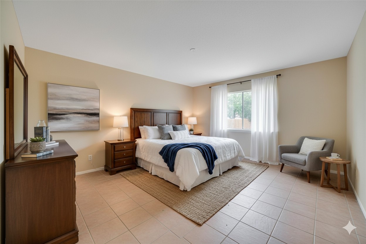 11550 Chimney Rock Road, Unit 324 Houston, TX 77035 - Photo 16 of 24 Virtually staged large bedroom