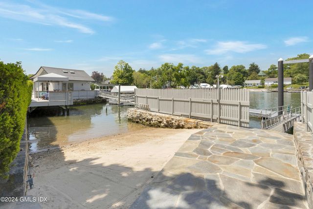 a view of a lake with houses