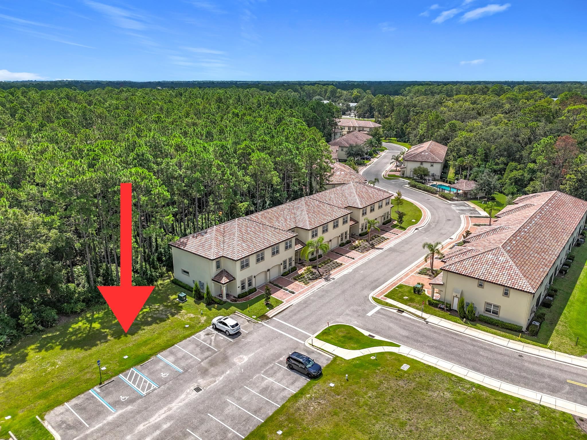 251 Grand Ravine Drive St. Augustine, FL 32086 - Photo 36 of 37 an aerial view of a house with a garden and swimming pool