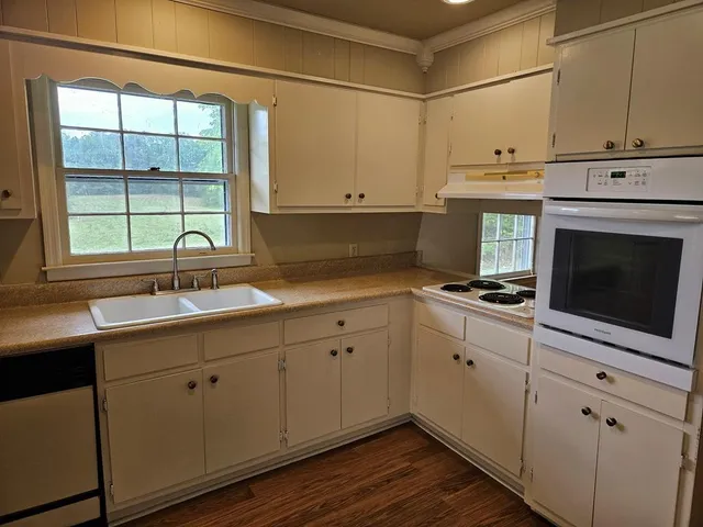 a living room with a fireplace