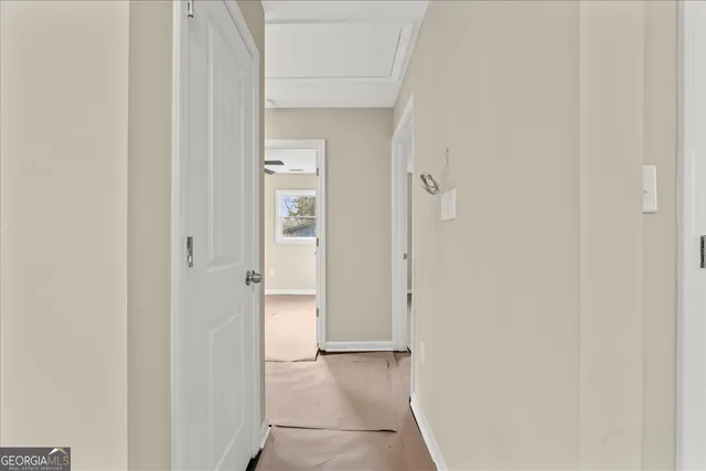 a view of a bathroom with a shower