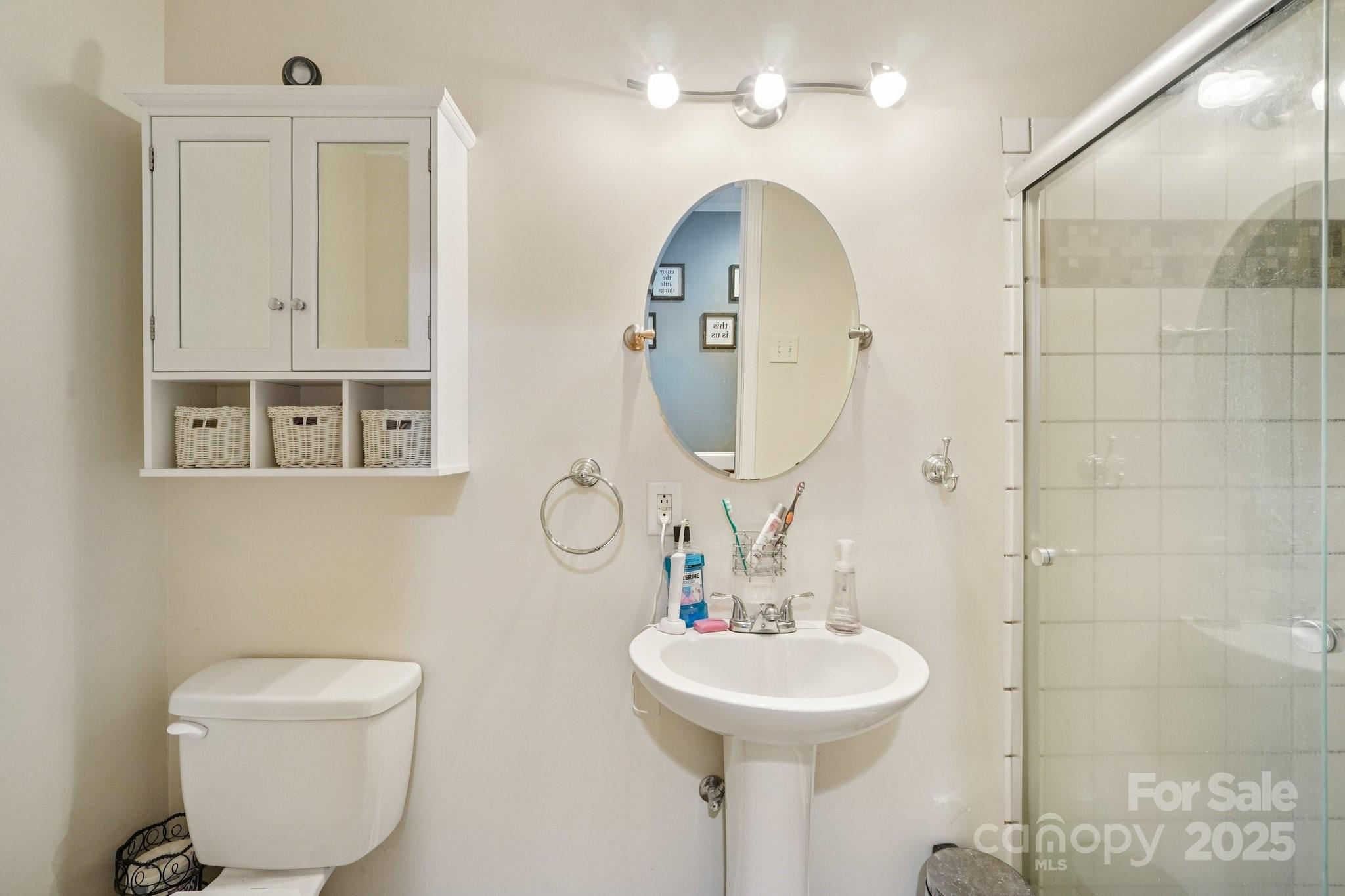 327 Johnson Dairy Road Mooresville, NC 28115 - Photo 21 of 36 a bathroom with a toilet sink and mirror