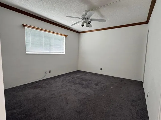 a view of a big room with carpet