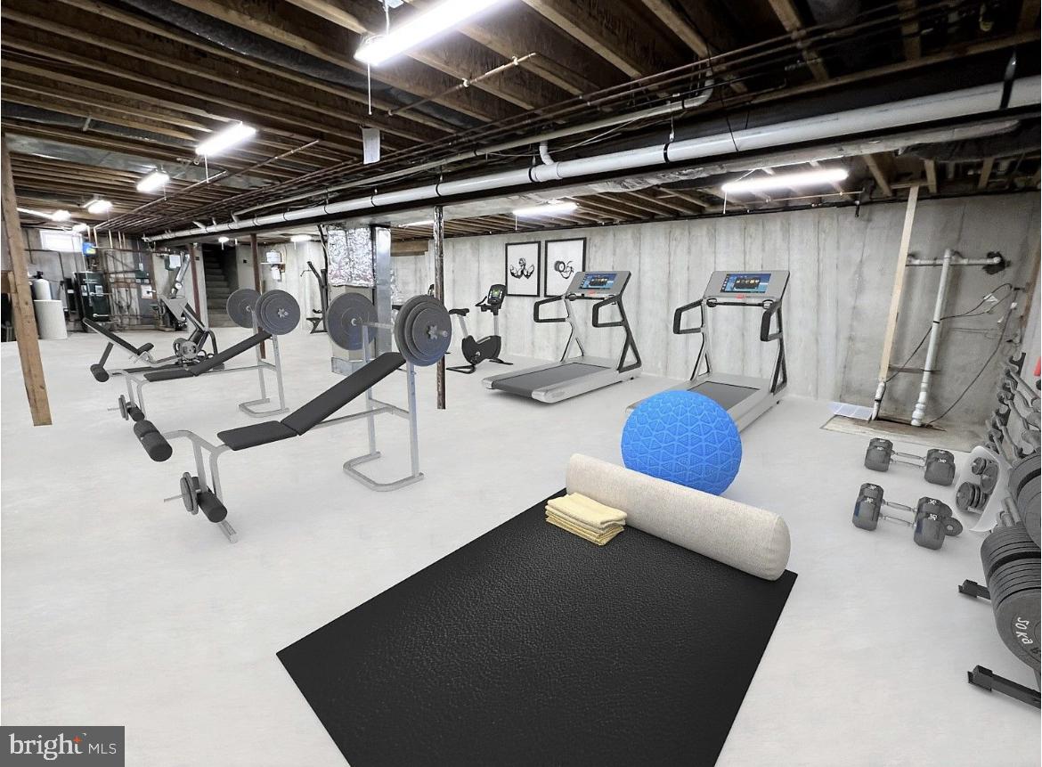 6025 Upper Mountain Road New Hope, PA 18938 - Photo 40 of 51 Staged Gym in Basement