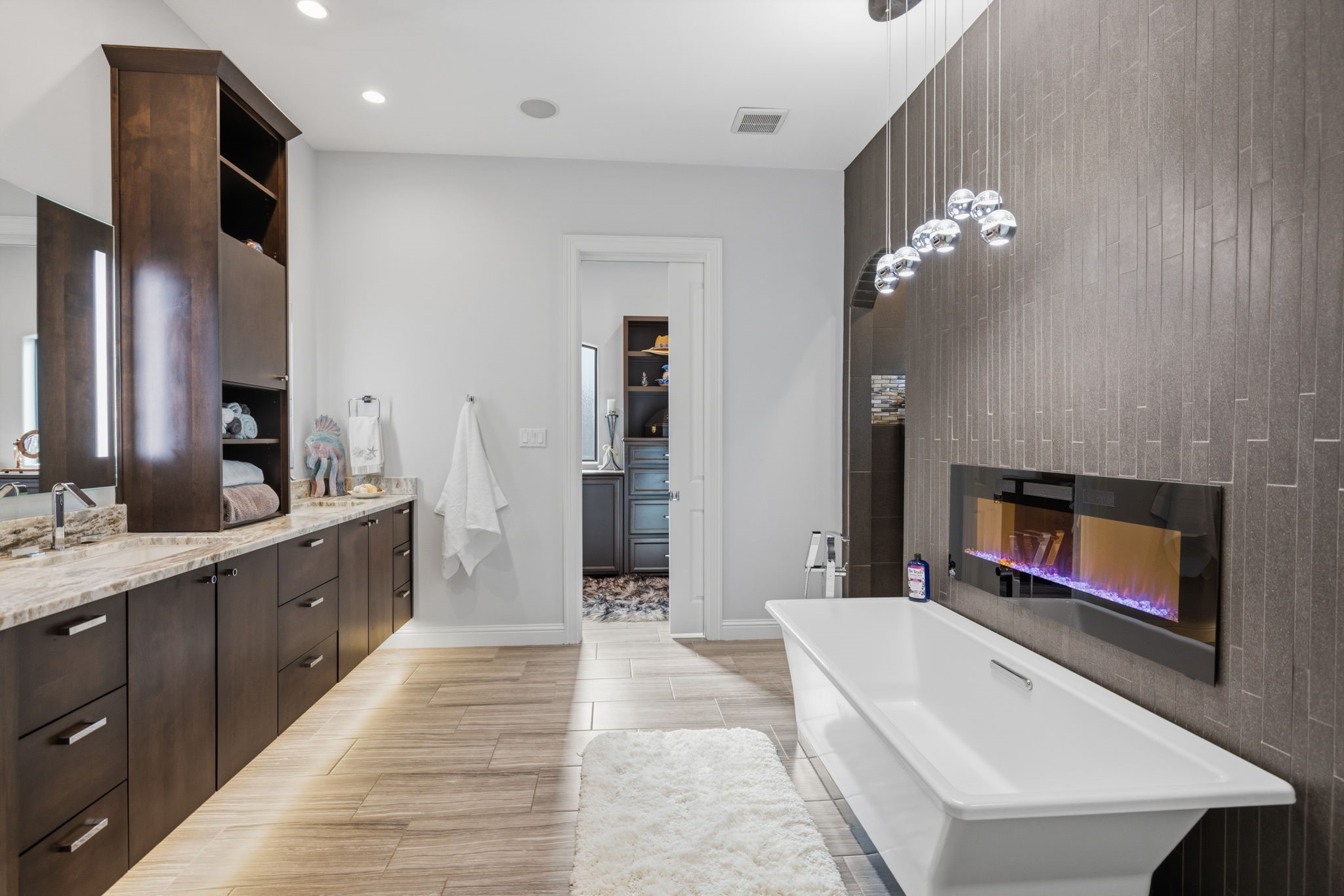 6918 Comanche Bend Montgomery, TX 77316 - Photo 36 of 50 The primary bathroom feels like your very own spa retreat, beautifully designed with a luxurious vibe that creates the perfect space to relax, unwind, and recharge.