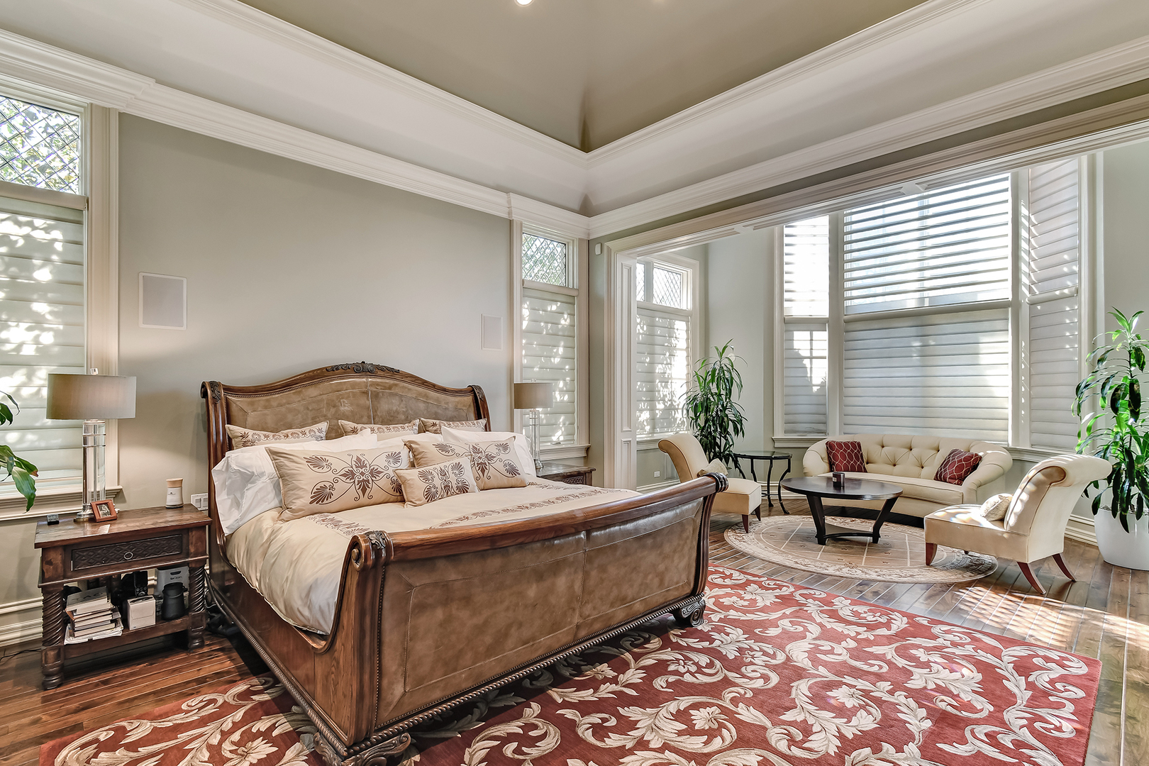 3011 Lincoln Road Oak Brook, IL 60523 - Photo 24 of 77 a bedroom with bed and large windows