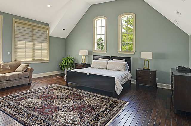 3011 Lincoln Road Oak Brook, IL 60523 - Photo 40 of 77 a bedroom with a bed and wooden floor