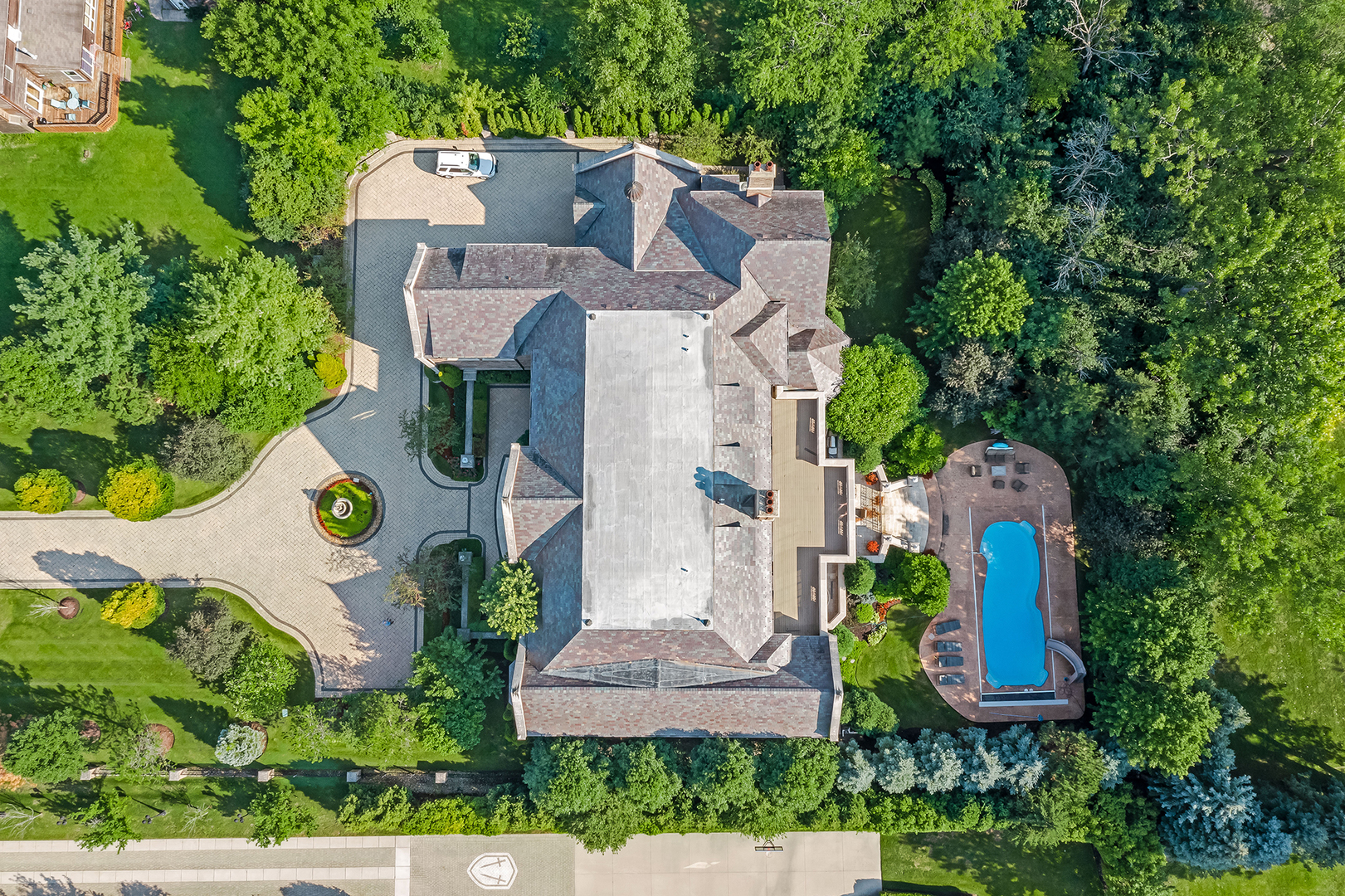 3011 Lincoln Road Oak Brook, IL 60523 - Photo 69 of 77 an aerial view of a house with outdoor space and sitting area