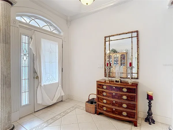 a view of a livingroom with furniture and furniture