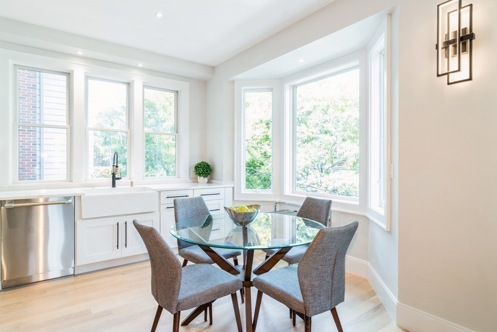 89 University Road Brookline, MA 02445 - Photo 16 of 41 a dining room with furniture and window