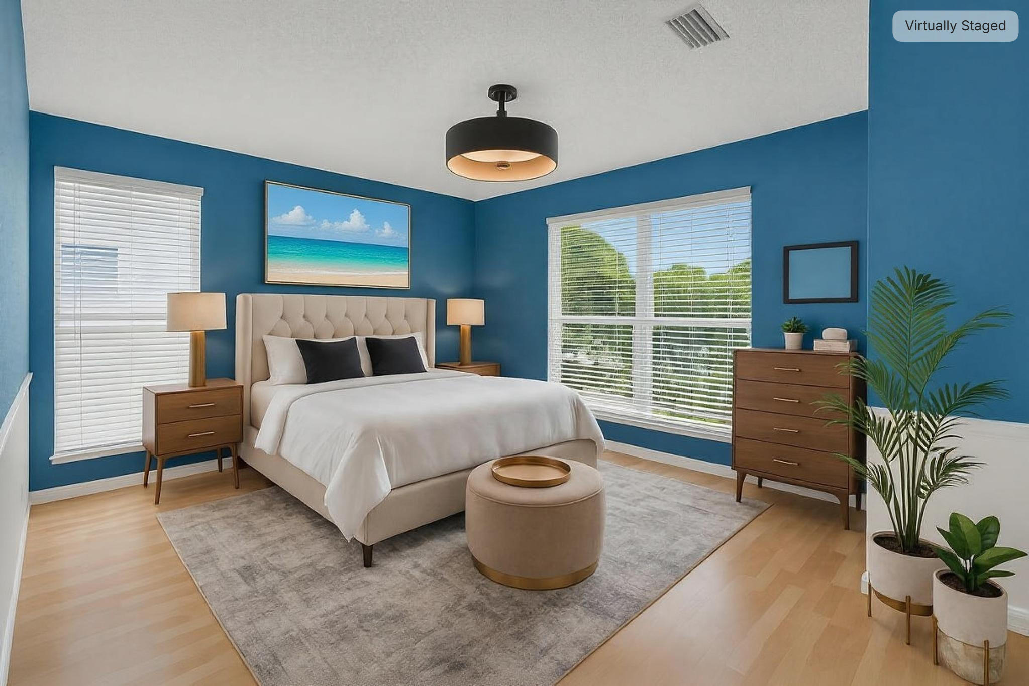 304 2nd Terrace Key Largo, FL 33037 - Photo 18 of 43 a bedroom with a bed and a large window