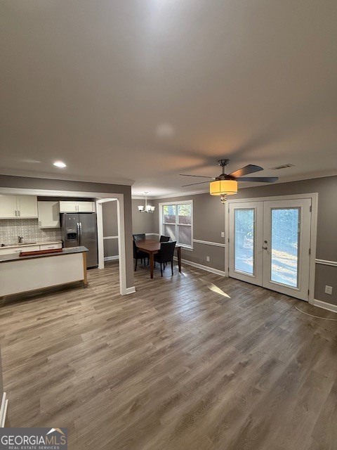 886 Patterns Drive Mableton, GA 30126 - Photo 8 of 29 a view of a livingroom with furniture staircase and kitchen view