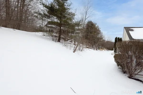 a view of snow covered with snow