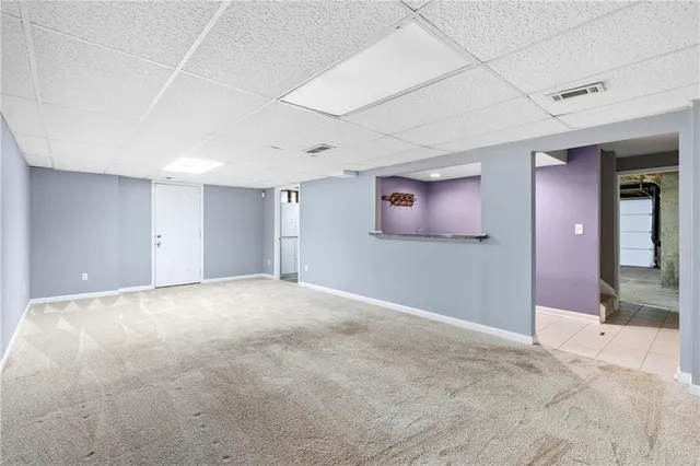 a view of an empty room