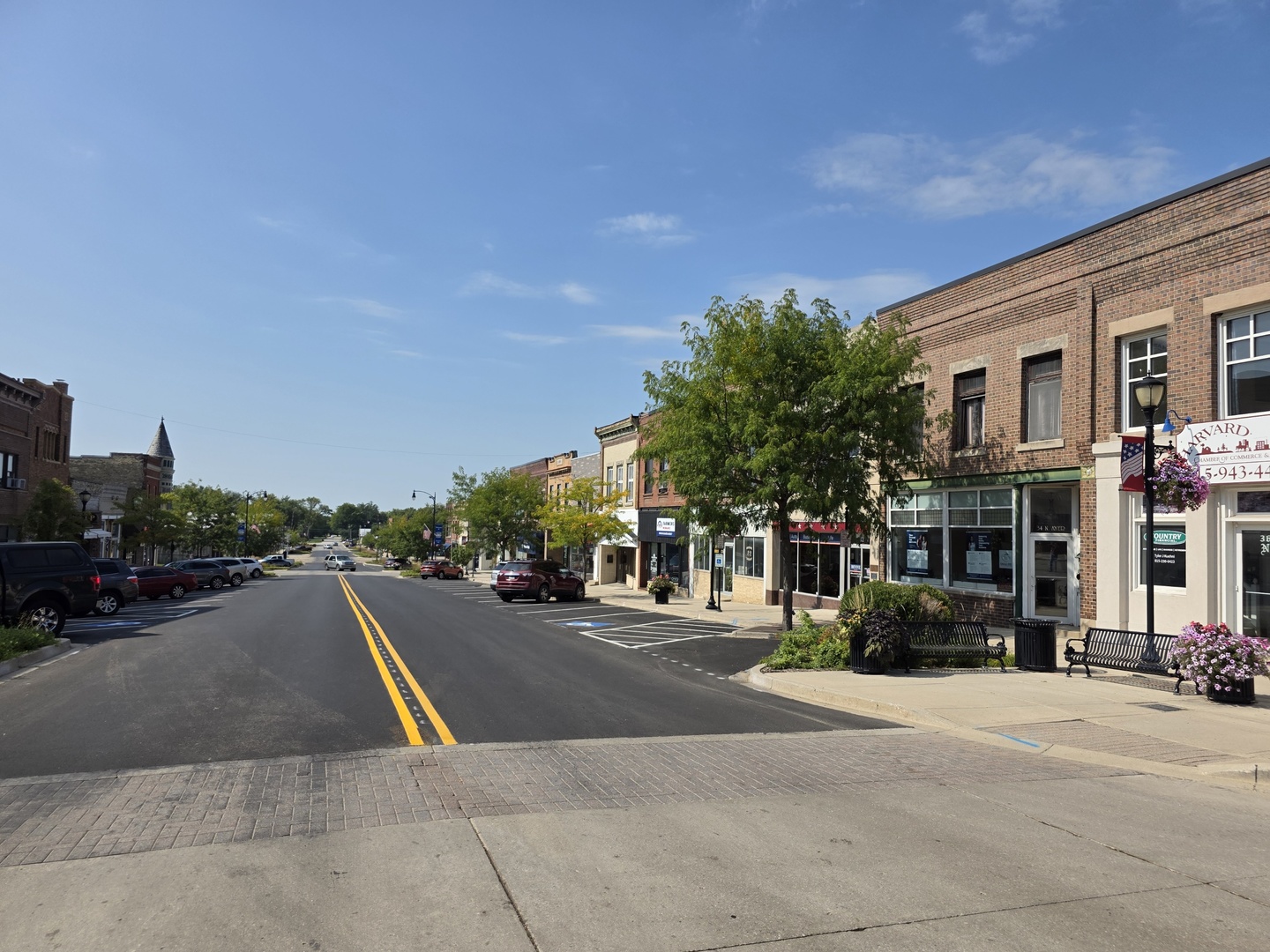 405 West Brown Street Harvard, IL 60033 - Photo 23 of 24 a view of a building with a street