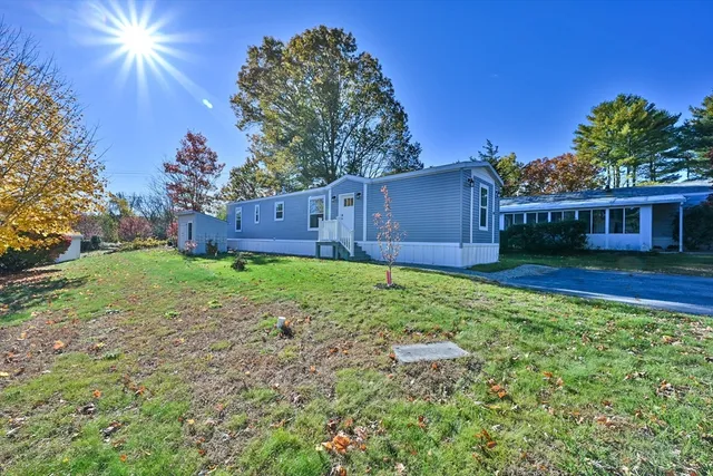 a house view with a garden space