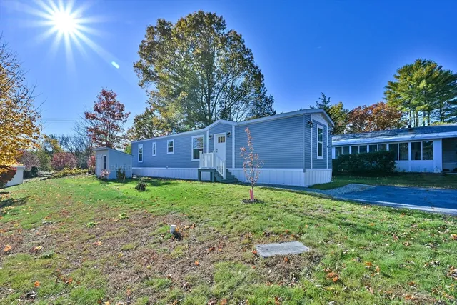 a house view with a garden space