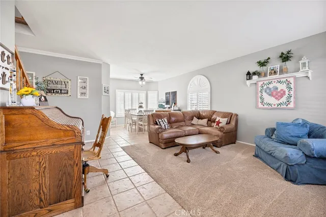 a living room with furniture and a couch