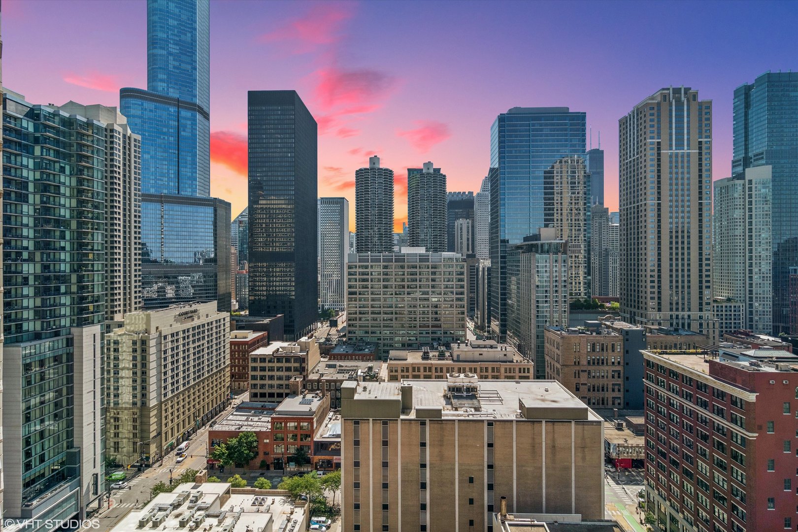 545 North Dearborn Street, Unit 1809 Chicago, IL 60654 - Photo 15 of 31 a view of city with tall buildings