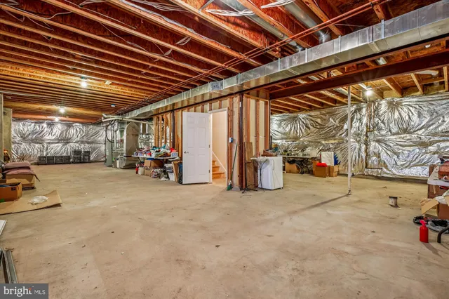 a view of a park with swings