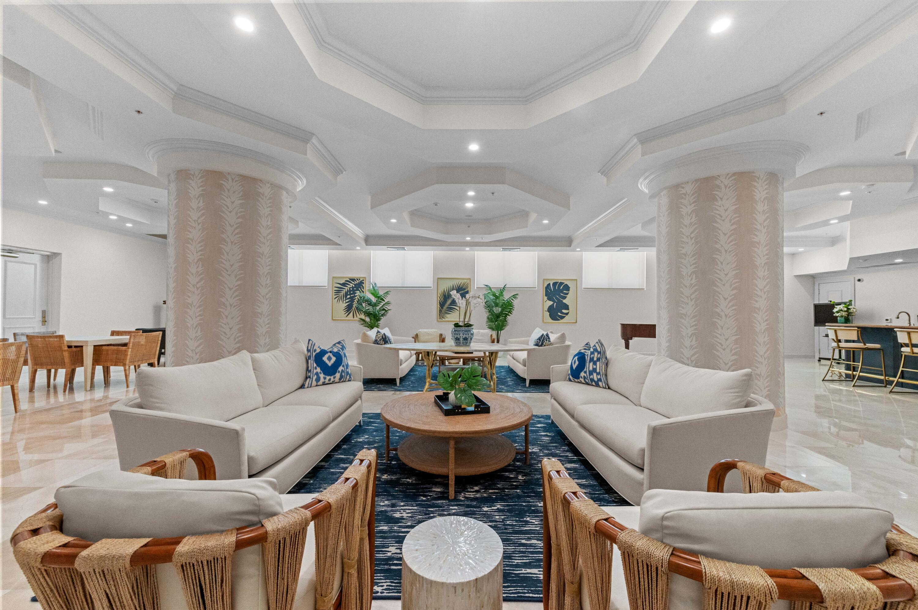 4600 North Ocean Drive, Unit 605 Riviera Beach, FL 33404 - Photo 47 of 65 a living room with furniture and a wooden floor