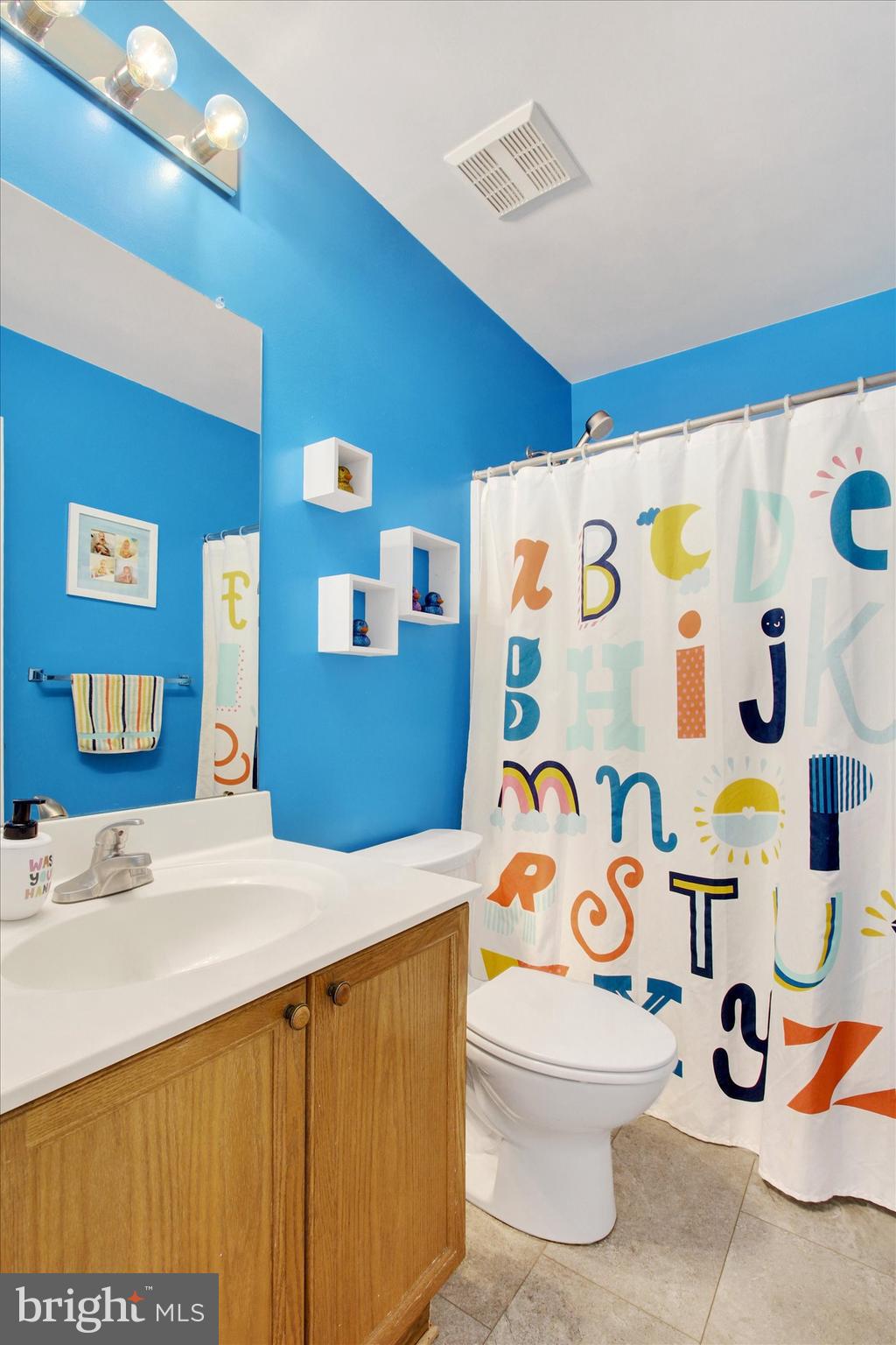 123 Colton Court Smithsburg, MD 21783 - Photo 33 of 60 a bathroom with a sink and mirror with bathtub