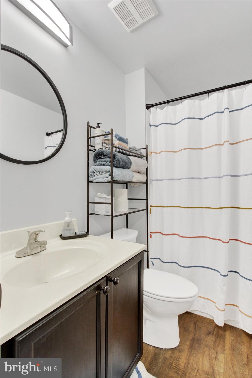 123 Colton Court Smithsburg, MD 21783 - Photo 38 of 60 a bathroom with a sink a toilet and a mirror