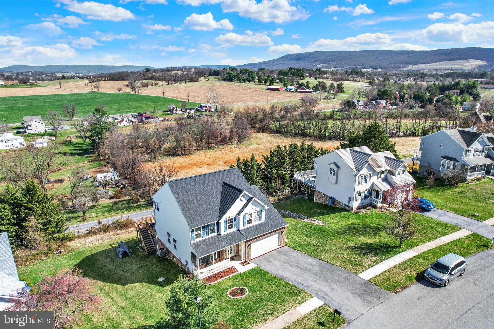 123 Colton Court Smithsburg, MD 21783 - Photo 50 of 60 an aerial view of a house with garden space and ocean view