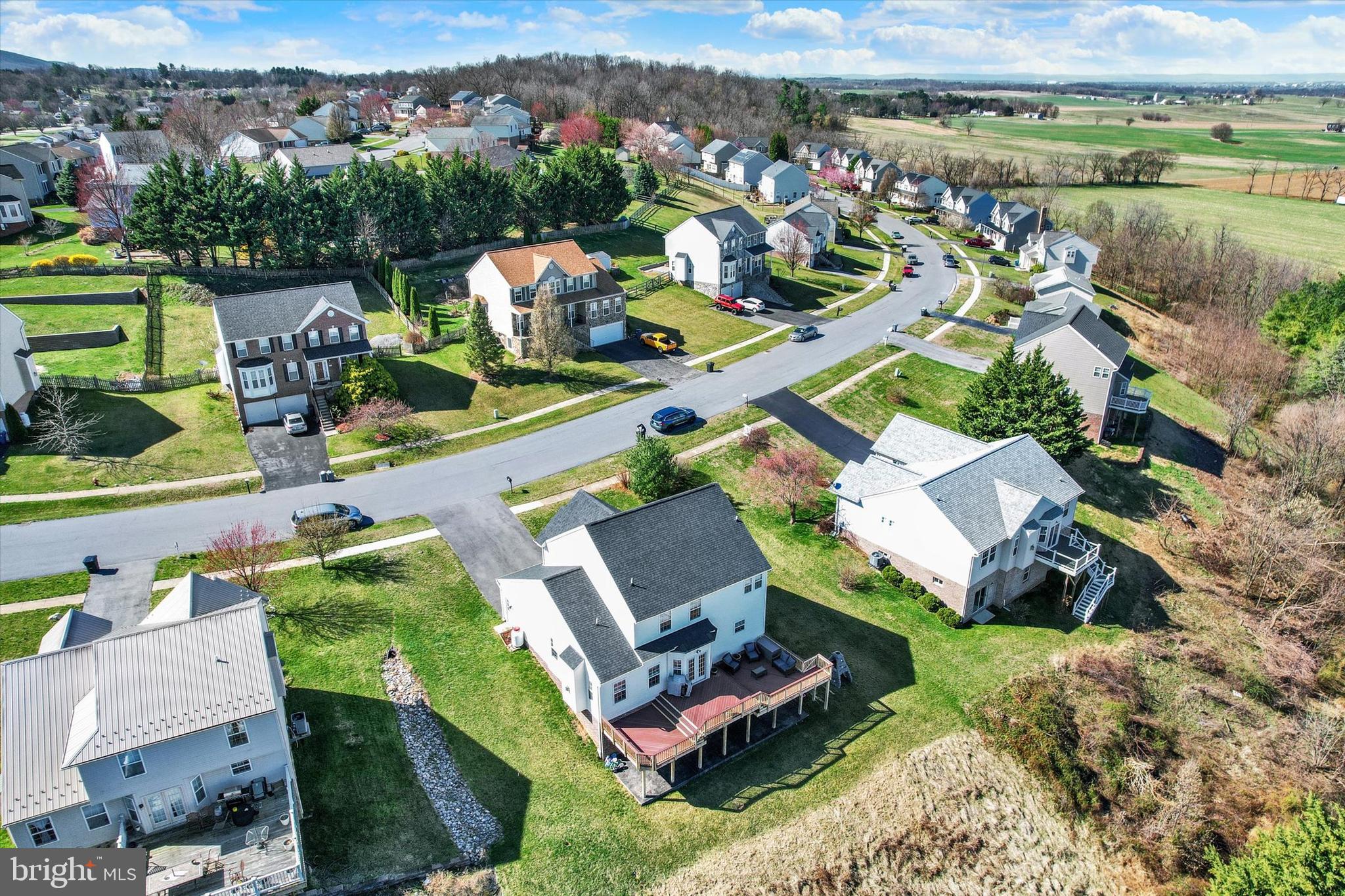 123 Colton Court Smithsburg, MD 21783 - Photo 53 of 60 an aerial view of a house with a lake view