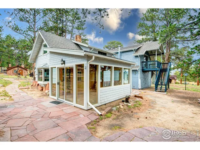 a view of a house with a patio