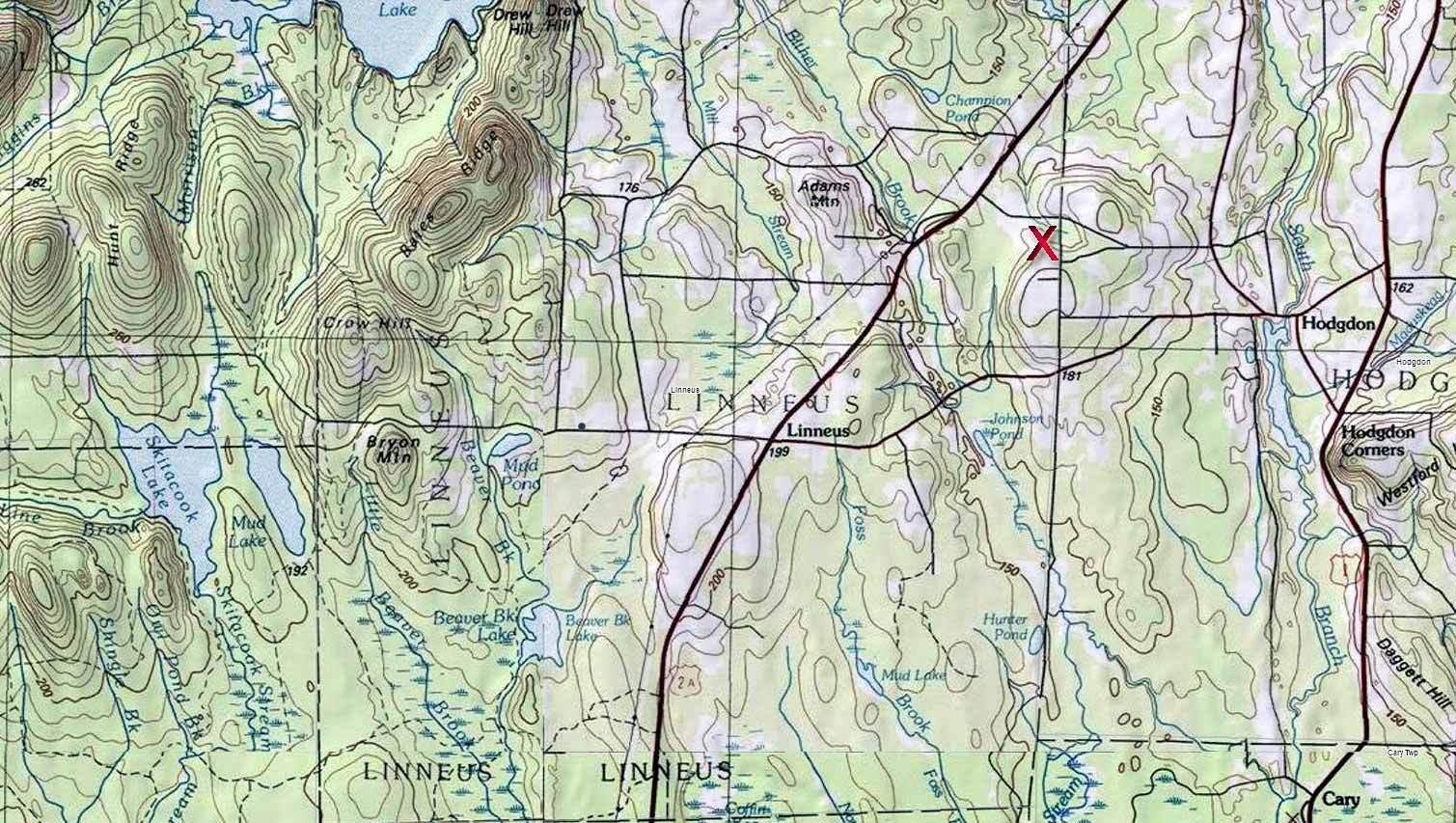 Lot 46 Benn Hill Road Houlton, ME 04730 - Photo 11 of 32 topo-map-24-acres-land
