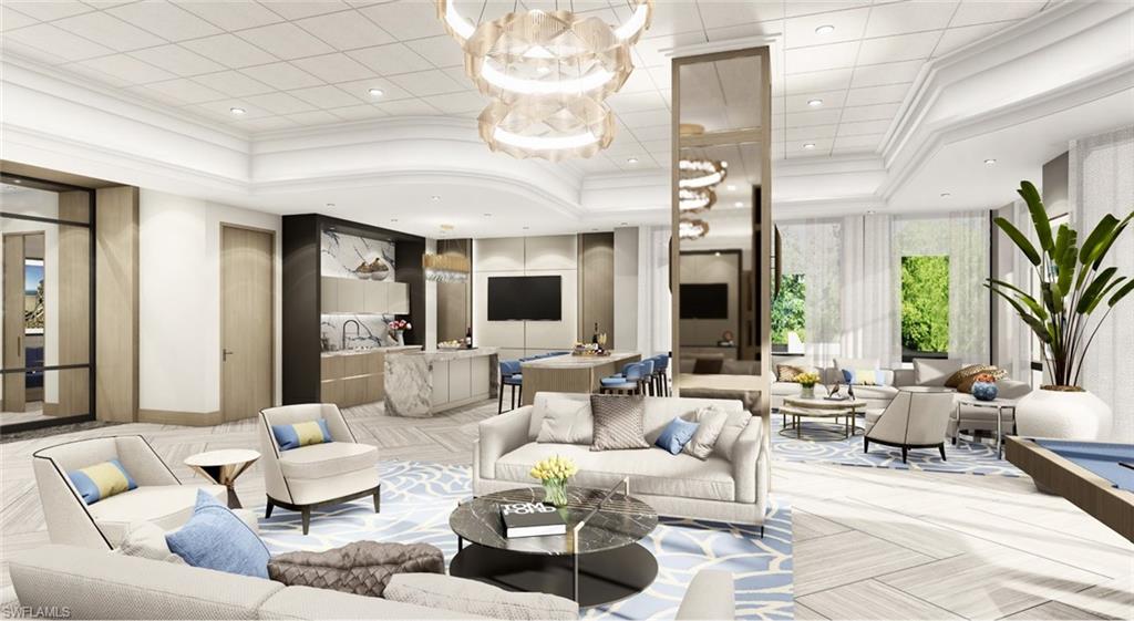 6849 Grenadier Boulevard, Unit 503 Naples, FL 34108 - Photo 49 of 50 a living room with furniture and a large window